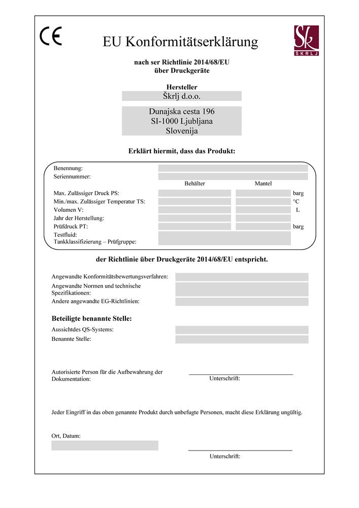 Konformitätserklärung