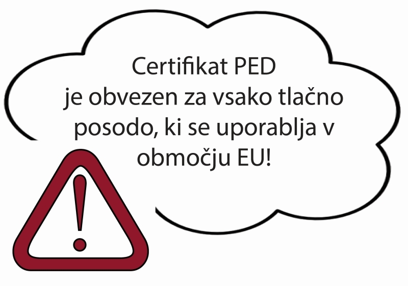 PED certifikat