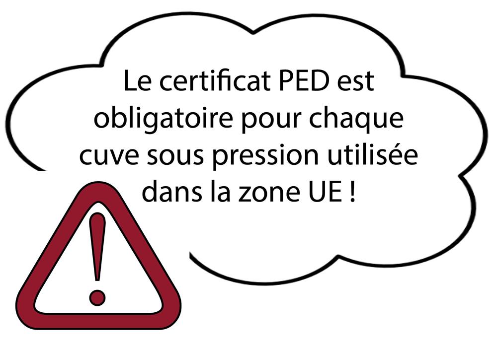 certificat PED