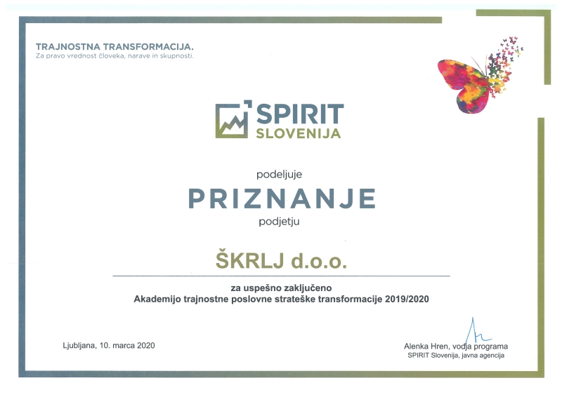 priznanje spirit